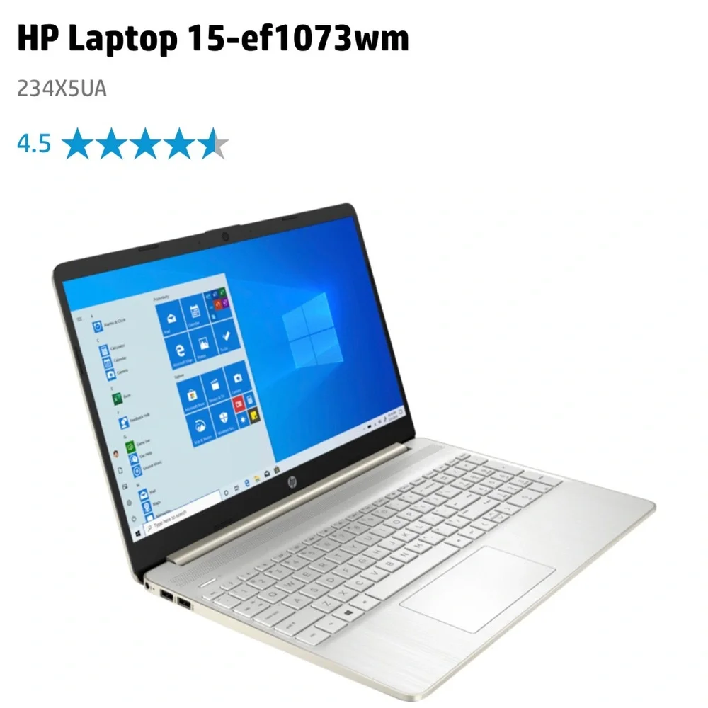 Like new HP Laptop 15-ef1073wm Rose Gold